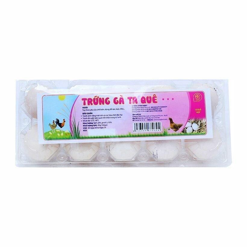 Trứng Gà ta quê hộp 10 quả - PABV