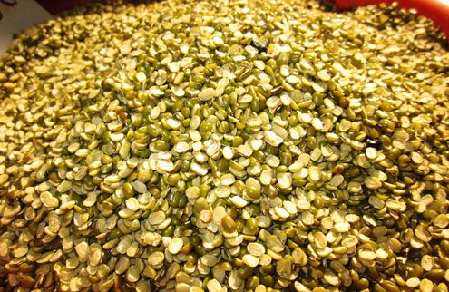 Đậu xanh vỡ còn vỏ gói 200g