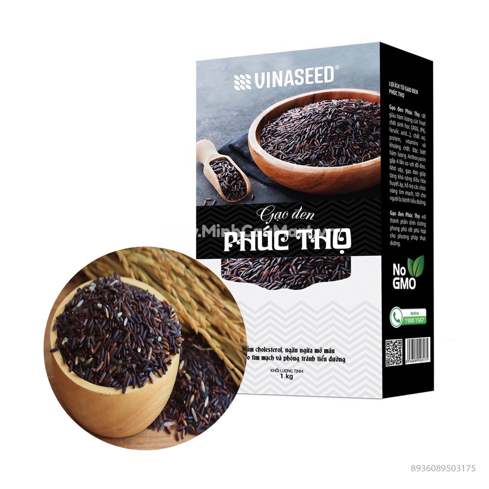 Gạo đen Phúc thọ túi 1kg