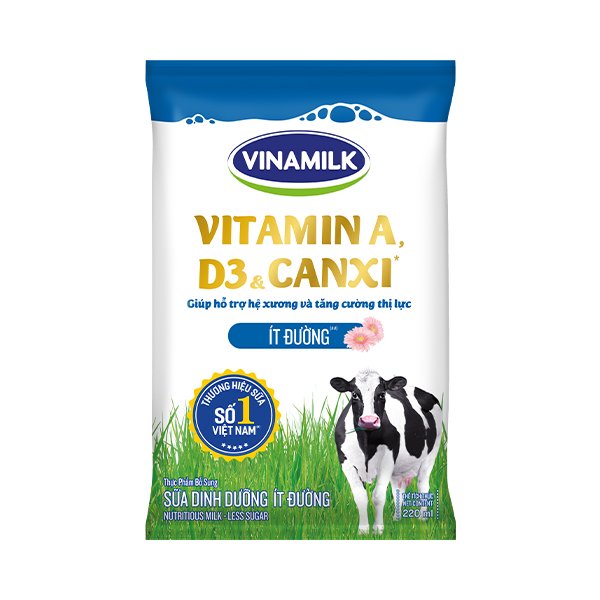 SDD ít đường VNM túi 220ml