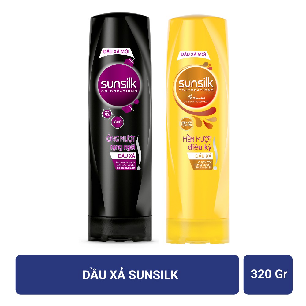 Dầu xả sunsilk vàng và đen 320g