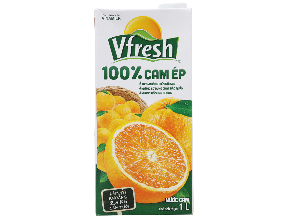 Nước cam Vfresh hộp 1L