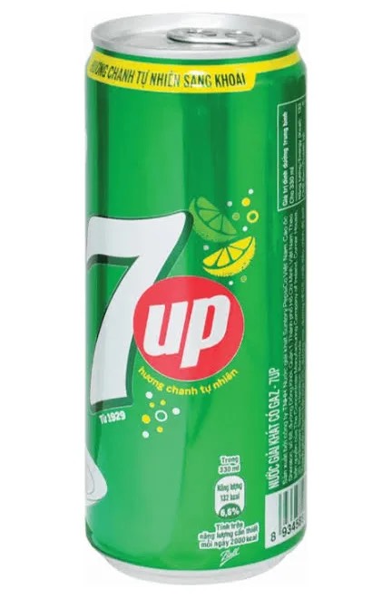 7Up hương chanh lon 320ml (24C/T)