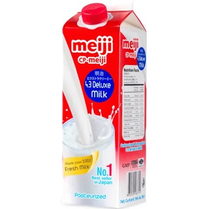 Sữa tươi thanh trùng Meiji 4,3 % hộp946ml đỏ (12H/T)