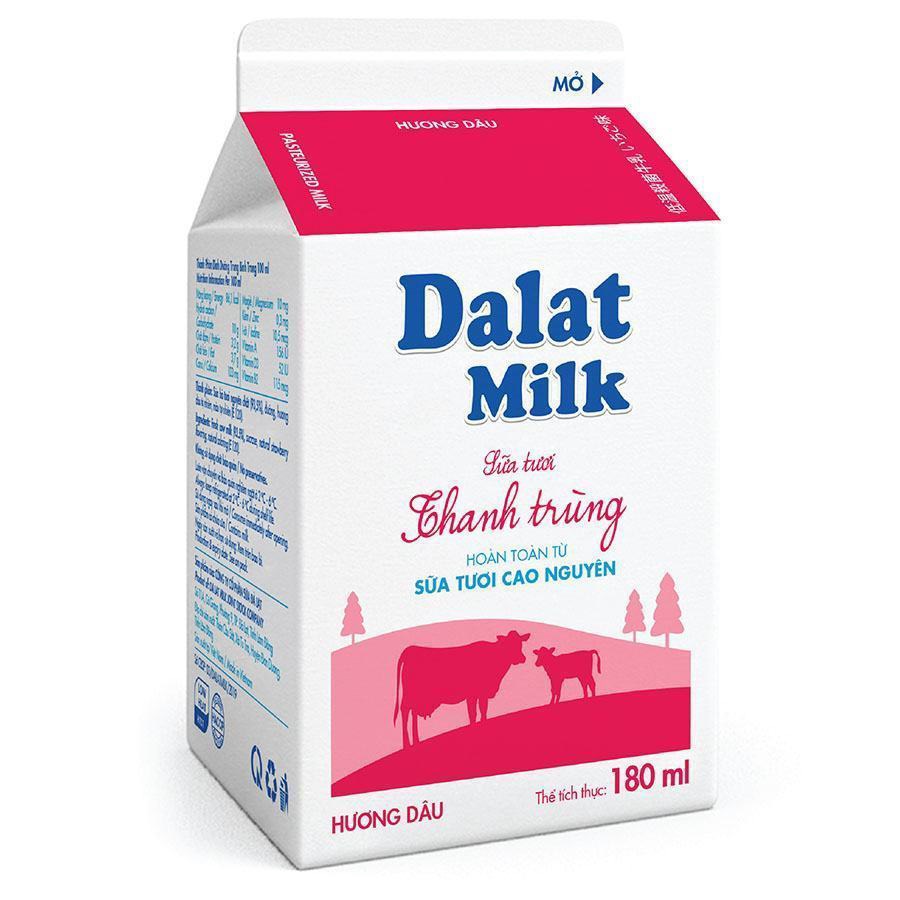ST thanh trùng hộp 180ml dâu tây DLM
