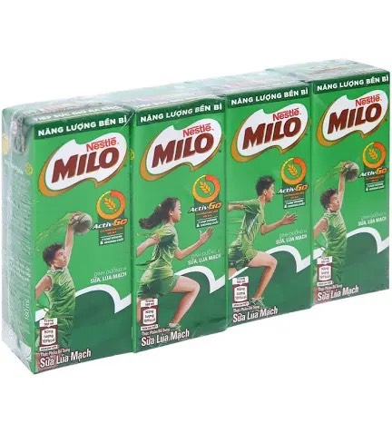 Sữa Nestle Milo Lúa Mạch 180ml X 4 hộp (12L/T)