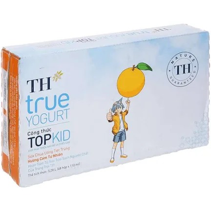 TH SCU tiệt trùng Top kid hương Cam 110ml lốc4 hộp (12L/T)